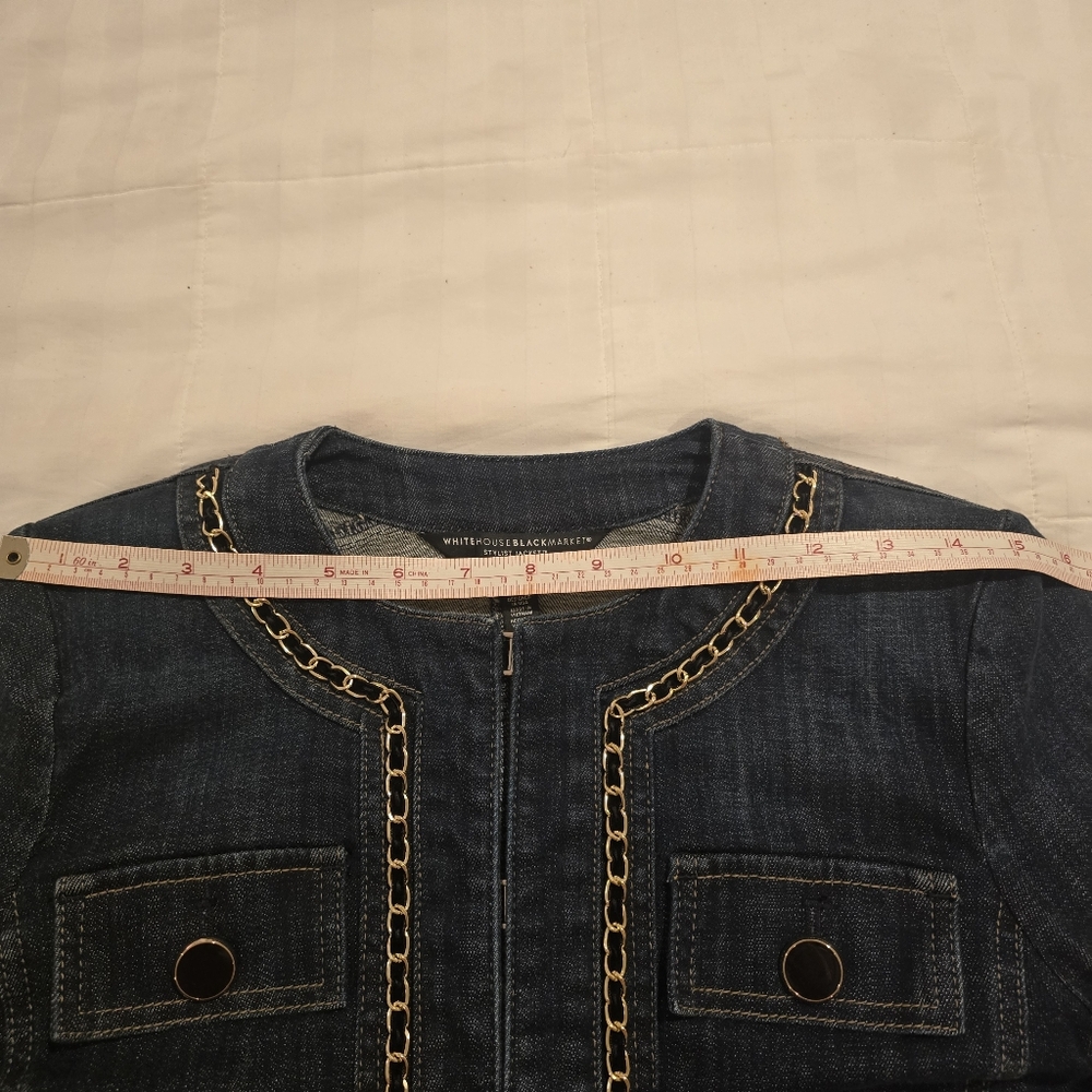 WHBM Stylist - Denim Chain Jacket from White House Black Market - Picture 11 of 12